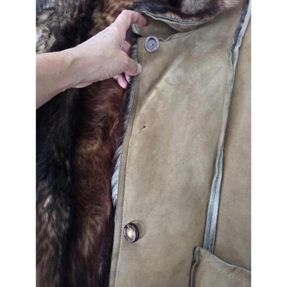 Fendi Lambskin Vest With Faux Fur Size Small. Button Missing. Small Mark - Picture 4 of 10